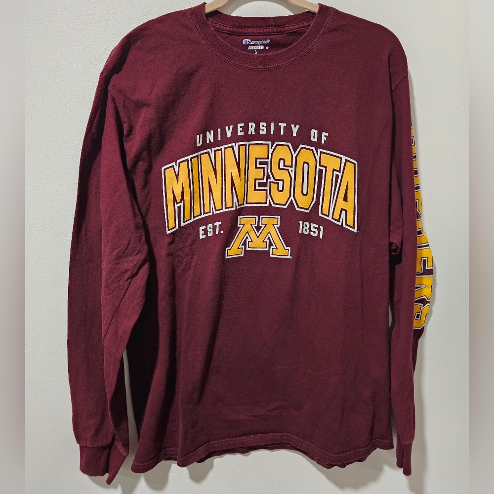 Champion University Of Minnesota Gopher Long Sleeve Tee
